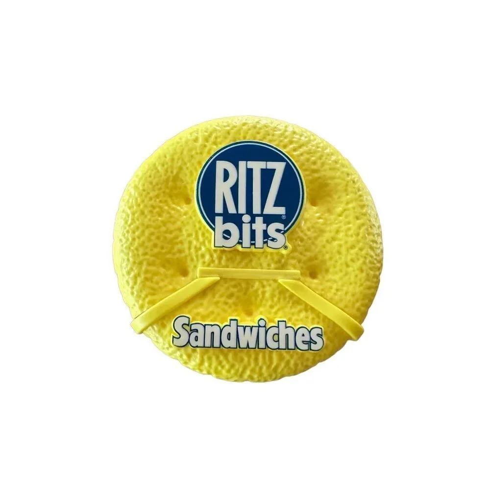 Vintage 90’s Ritz Bits Sandwiches Cracker Yellow Storage Travel Snap Container